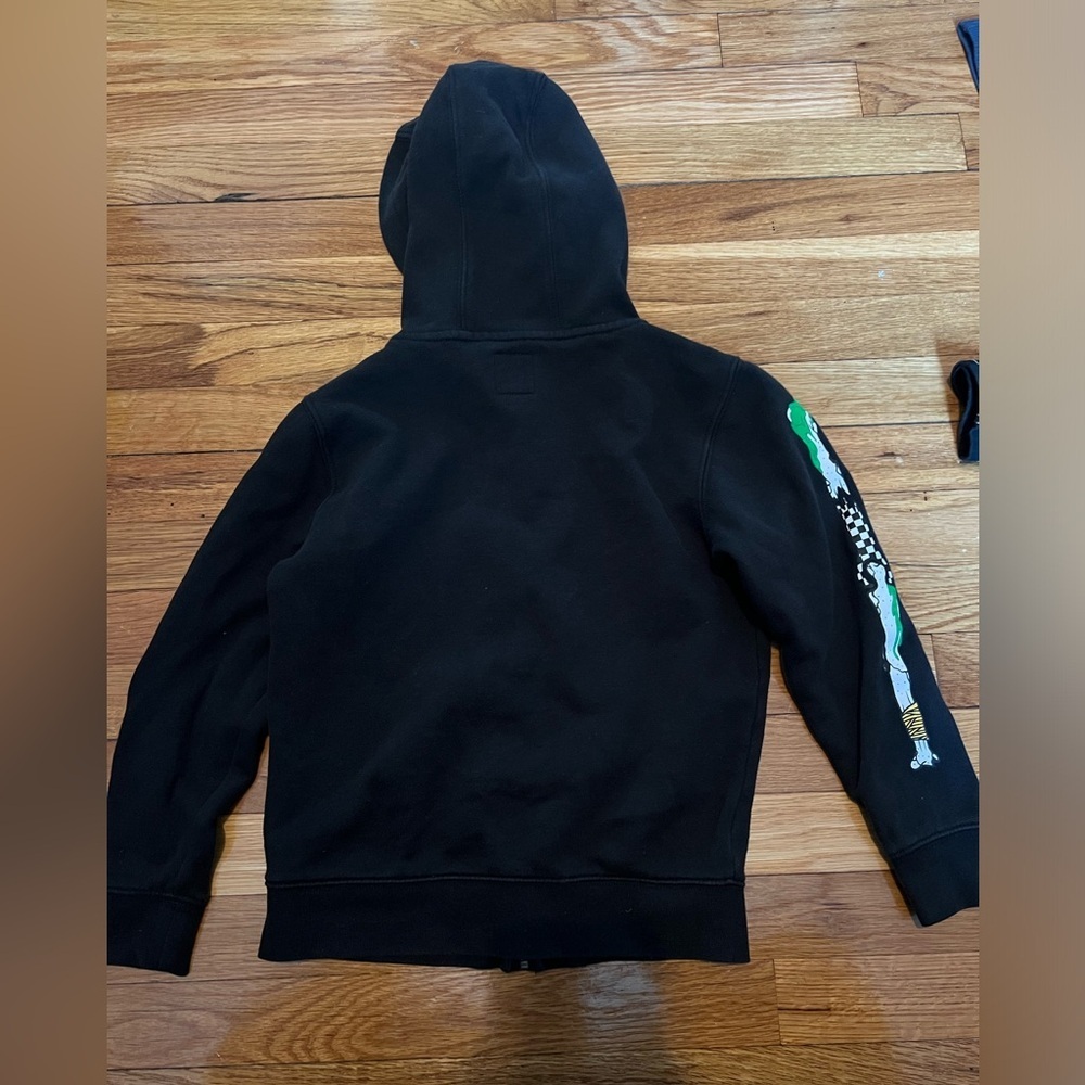 Vans Halloween spiderweb kids hoodie 6/Large fit is 5/6 - Picture 5 of 7